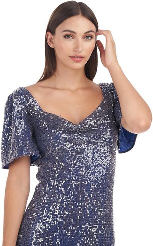 JS Collections Women's Stephanie Cowl Column Gown in Saudi Arabia