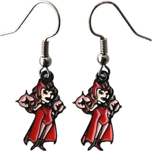 الأقراط الساحرة سكارليت فيلم كلاسيكي واندا رؤية خارقة أقراط هدايا للرجال والنساء والفتيات in Kuwait