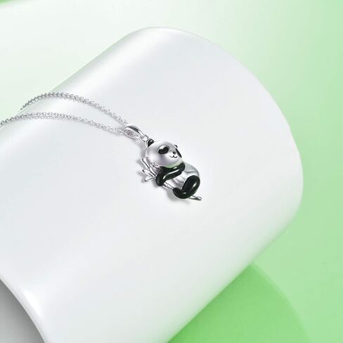 ONEFINITY Panda Necklace Bracelet Sterling Silver Panda Bamboo Jewelry Set for Women Girls Her in Saudi Arabia