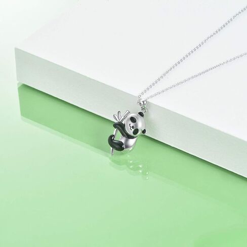ONEFINITY Panda Necklace Bracelet Sterling Silver Panda Bamboo Jewelry Set for Women Girls Her in Saudi Arabia