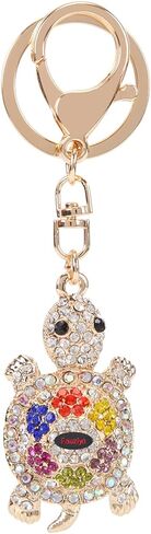 سلسلة مفاتيح فوزية كيوت تورتل بلينغ حجر الراين المبتكرة حقيبة ساحرة للنساء in Kuwait