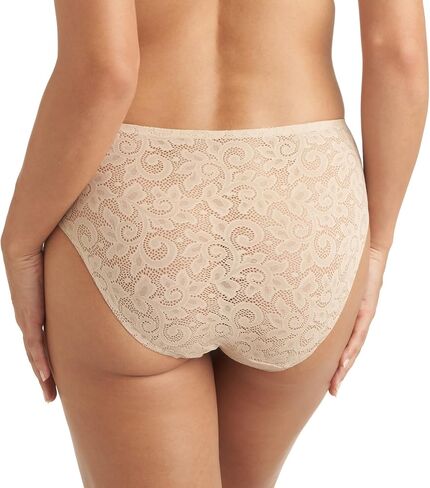 TC Women’s 3-Pack Lace Hi-Cut Brief Panties with Stay-Put Edge | No Show, No Ride Up | Everyday Confidence and Comfort | Medium in Saudi Arabia
