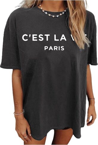 Fuputo Graphic Tees for Women Cute Summer Tops Trendy Casual Short Sleeve Tshirts Shirts Loose Comfy Teen Girl Clothes in Saudi Arabia