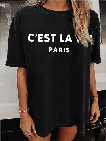 Fuputo Graphic Tees for Women Cute Summer Tops Trendy Casual Short Sleeve Tshirts Shirts Loose Comfy Teen Girl Clothes in Saudi Arabia