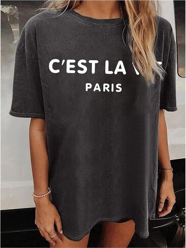 Fuputo Graphic Tees for Women Cute Summer Tops Trendy Casual Short Sleeve Tshirts Shirts Loose Comfy Teen Girl Clothes in Saudi Arabia
