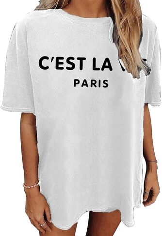 Fuputo Graphic Tees for Women Cute Summer Tops Trendy Casual Short Sleeve Tshirts Shirts Loose Comfy Teen Girl Clothes in Saudi Arabia