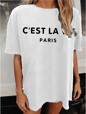 Fuputo Graphic Tees for Women Cute Summer Tops Trendy Casual Short Sleeve Tshirts Shirts Loose Comfy Teen Girl Clothes in Saudi Arabia