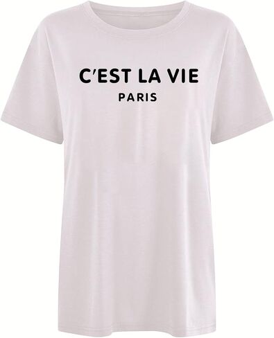Fuputo Graphic Tees for Women Cute Summer Tops Trendy Casual Short Sleeve Tshirts Shirts Loose Comfy Teen Girl Clothes in Saudi Arabia