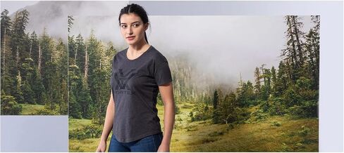 Vortex Women's Lightweight Quick-Dry Sun Protective Outdoor Casual Cotton/Polyster Camo Logo Short Sleeve T-Shirt in Saudi Arabia