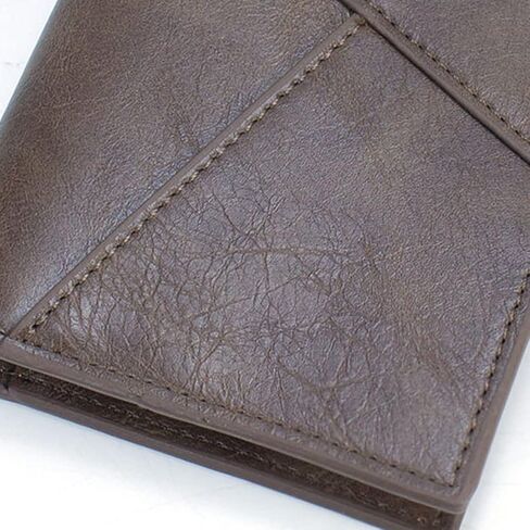 محافظ SUMGOGO الرجالية ثنائية الطي، حقيبة يد جلدية قابلة للطي، محفظة منظم للبطاقات، محفظة طويلة نحيفة ثنائية الطي، دفتر شيكات للرجال والأولاد والنساء (قهوة) in Kuwait