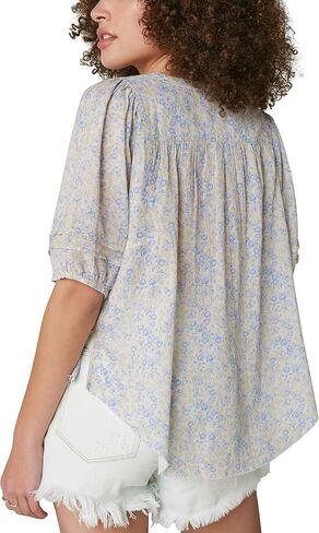 Lucky Brand Women's Pintuck Peasant Blouse in Saudi Arabia