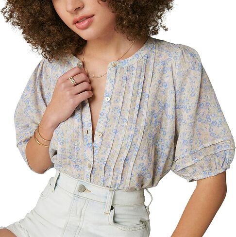 Lucky Brand Women's Pintuck Peasant Blouse in Saudi Arabia