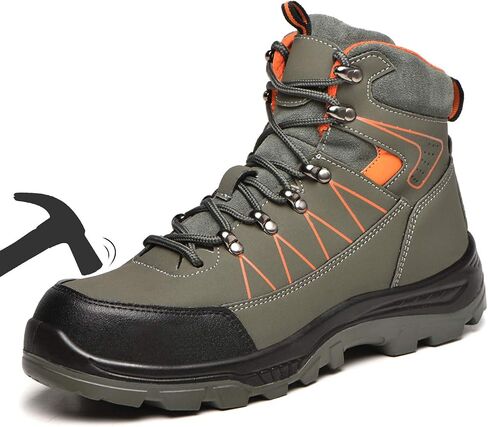 U-lite Steel Toe Safety Slip Resistant Puncture Proof Waterproof Work Shoes for Men Women Indestructible Breathable Lightweight Comfortable Men's Construction in Saudi Arabia