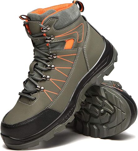 U-lite Steel Toe Safety Slip Resistant Puncture Proof Waterproof Work Shoes for Men Women Indestructible Breathable Lightweight Comfortable Men's Construction in Saudi Arabia