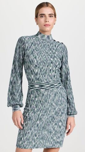 Shoshanna Women's Molly Long Sleeve Melange Knit Dress in Saudi Arabia