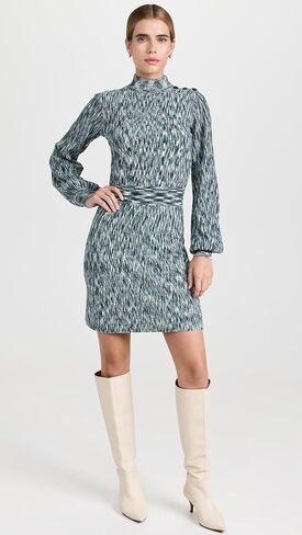Shoshanna Women's Molly Long Sleeve Melange Knit Dress in Saudi Arabia