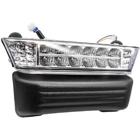 Club Car Precedent Led Head Light with Bumper Electric Replacement or Upgrade for 2004-Up Golf cart