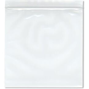 Plymor 8" x 8" (Pack of 100), 6 Mil Industrial Duty Zipper Reclosable Plastic Bags