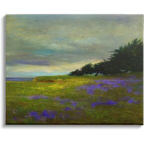 Stupell Industries Seaside Purple Meadow Flowers Canvas Wall Art, Design by Sheila Finch