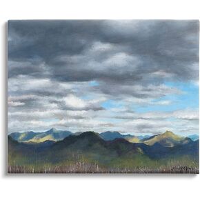 Stupell Industries Overhanging Clouds Rural Mountain Range Peaks Landscape Canvas Wall Art, Design By unknown