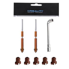 Creality Original 2pcs K1C Nozzle 0.4mm, with 5pcs Silicone Sock, 1pcs Nozzle Wrench, Unicorn Quick-Swap Nozzle Kit, Copper Alloy and Hardened Steel Nozzle for K1C, Ender 3 V3, Ender 3 V3 Plus