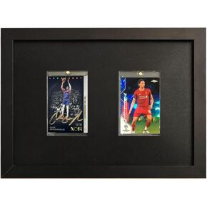Card Display Case-Shadow Box Frame,Trading Card Display Frame,Holds 2 Cards Sports Card Display Frame,for Collectible Card Display Box,Baseball,Hockey,Can Be Wall Mounted or Freestanding