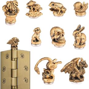 9 قطع رأس مفصلي لتزيين المنزل، رؤوس مفصلات باب حيوانية، رؤوس مفصلات باب حيوانية صغيرة عتيقة، رؤوس مفصلات زخرفية علوية، مفصل باب حيواني، مغناطيس لتزيين المنزل لمحبي الحيوانات in Kuwait