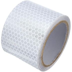White Reflective Tape self-Adhesive Warning Tape Reflective Sticker Night Reflector Tape Warning Tape, Safety Signs and Signals