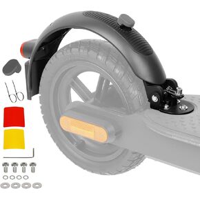 Scooter Rear Fender Scooter Replacement Accessory with tail light with brake Compatible with Xiaomi M365 Pro Pro 2 1S MI3 Swagger 5 Scooter Gray