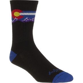Sockguy, Colorado Mountain, Crew Cuff Socks, 6-inch - Small/Medium