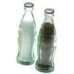 Coca-Cola Mini Glass Salt and Pepper Shakers Set of 2