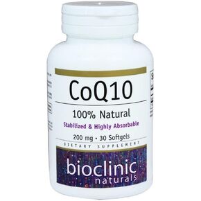 Bioclinic Naturals CoQ10 200 mg 30 gels