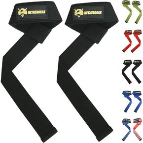 Lifting Straps for Weightlifting - Premium Cotton Wrist Wraps with Neoprene Padding, Heavy Duty Straps for Powerlifting, Bodybuilding, Gym Workouts - Support & Comfort for Men & Women