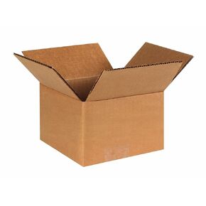 Aviditi 443 Corrugated Cardboard Box 4" L x 4" W x 3" H, Kraft, for Shipping, Packing and Moving (Pack of 25)