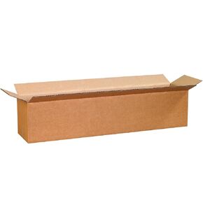 PARTNERS BRAND 28x4x4 Long Corrugated Boxes, Long, 28L x 4W x 4H, Pack of 25 | Shipping, Packaging, Moving, Storage Box for Home or Business, Strong Wholesale Bulk Boxes