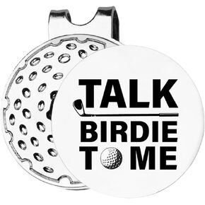 TSUYAWU Talk Birdie to Me علامة كرة الجولف - علامة جولف مضحكة مع مشبك قبعة مغناطيسي، هدية جديدة لإكسسوارات الجولف، هدايا لمحبي لاعبي الجولف in Kuwait