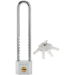 Long Shackle Padlock - Long Shackle Padlock - Laminated Steel Waterproof Padlock Key Padlock Door Lock Cabinet Lock Long Beam Padlock 2 inches
