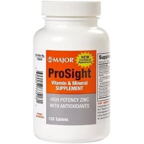 Major ProSight Vitamin and Mineral Supplement High Potency Zinc with Antioxidants - 120 Tablets