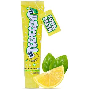 Sensitive Toothpaste Basil&Lemon - Fluoride-Free, Nano Hydroxyapatite, Remineralizing, Sensitivity Relief, SLS-Free, Anti-Plague, Vegan, 2.83 oz (Pack of 1)