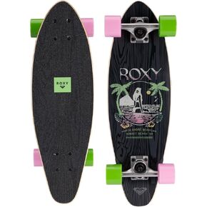 Roxy Mini Pintail Cruiser Skateboard Islands 25 Inches for Boys, Girls, and Kids Ages 8+