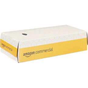 AmazonCommercial FSC Certified 2-Ply White Flat Box Facial Tissue,100 Count (Pack of 30), Total 3000 Count