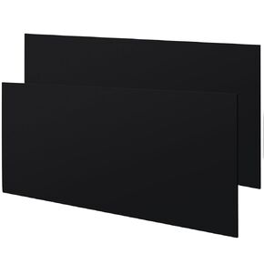 Sasylvia 2 Pcs Black HDPE Sheet 1/4" Thick, 6" x 12" HDPE Plastic Sheet Flexible High Density Polyethylene Board Solid Plastic Block for DIY Projects for Machining Home