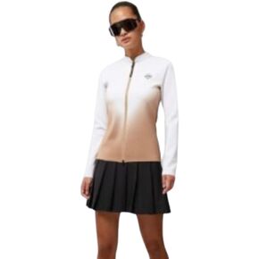 سترة الجولف النسائية Halo بسحاب كامل من طبقة متوسطة من J Lindeberg - Tiger Brown M in Kuwait