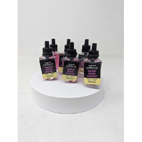 Bath and Body Works 6 Piece Pack Waikiki Beach Coconut (0.8 fl oz / 24 mL) Wallflowers Fragrance Refill