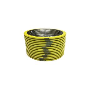 Sterling Seal 90001304GR1500X12 304 Stainless Steel spiral Wound Gasket with Flexible Graphite Filler, for 1" Pipe, Pressure Class 1500#, Yellow With Grey Stripe (Pack of 12)