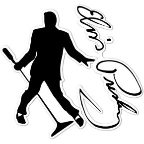 Desert Cactus Elvis Presley Sticker Vinyl Decal Laptop Water Bottle Car Scrapbook (4 Inch) (Version 1)