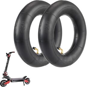 YBang 10 Inch Scooter Inner Tube for Zero 10X/VSETT/Dualtron Victor, with 90 Degree Elbow Valve 10x2.5 Replacement Part Non-Slip