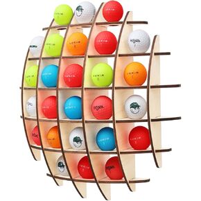 Golf Rack Golf Ball Display Case DisplayGifts Creative Golf Cabinet for Storing Autographed Balls Wall-Mount