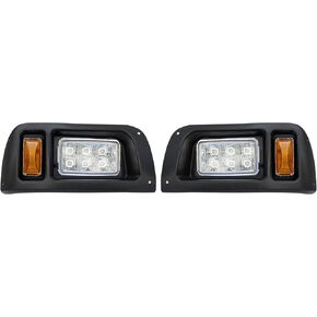 ShuRan LED Light Headlights Compatible with Club Car DS, Street legal light for Gas & Electric Compatible with Club Car DS golf carts (1993 & Newer Models) 12V OEM 101988002 101988001