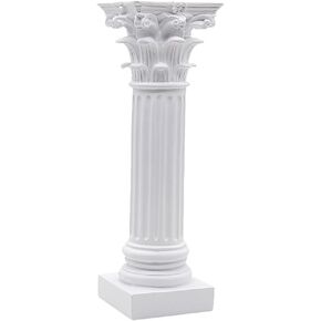 Roman Column Sculpture Dining Table Decor Photo Holder Roman Column Pillars Candle Sconces Roman Pillars Column Decor Cake White Household Products Resin Delicate
